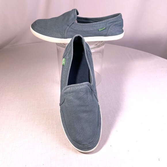 Sanuk Shoes - Sanuk Pair O Dice Sneakers Size 11 Blue Enzyme Wash Loafers Slip On